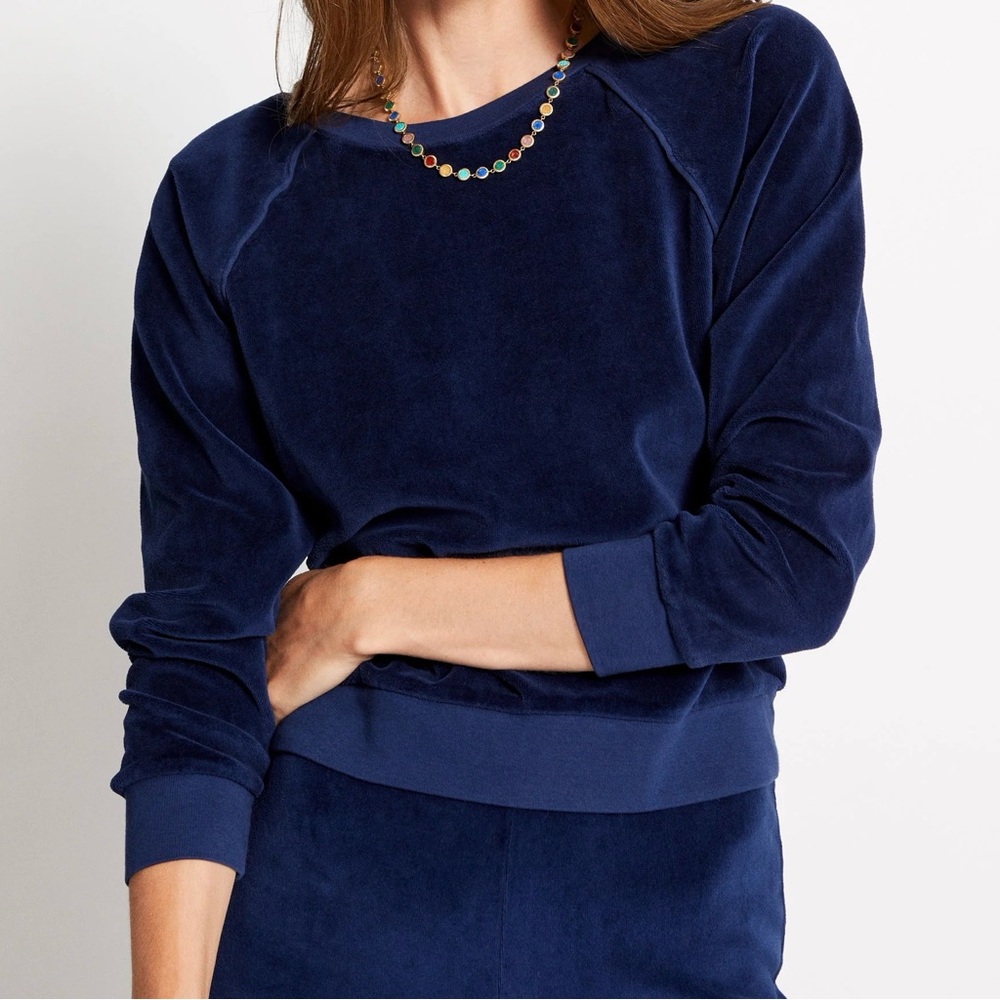 Suzi Kondi Navy Blue Crop Top